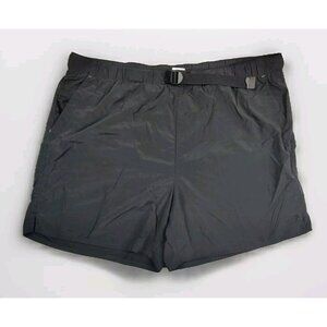 The North Face Mens Lined Belted Elastic Outdoor Swim Shorts Trunks XL Black